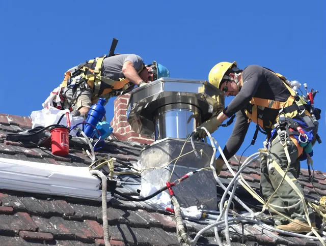 Protective chimney cap installed by Pomona Chimney Sweep in Pomona, CA