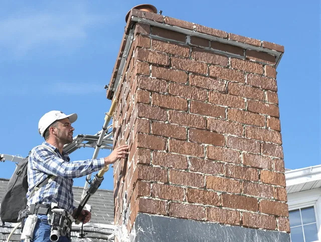 Brickwork for a chimney rebuild by Pomona Chimney Sweep in Pomona, CA