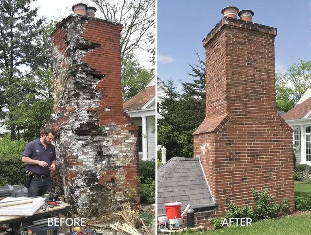 Pomona Chimney Sweep performing a full chimney restoration in Pomona, CA