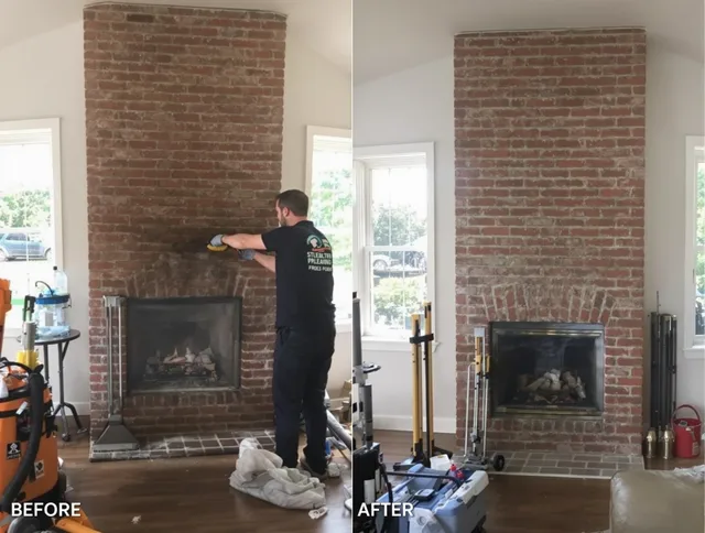 Finished chimney sweeping service by Pomona Chimney Sweep in Pomona, CA