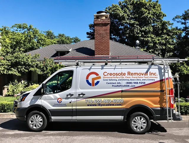 Pomona Chimney Sweep technician removing creosote safely in Pomona, CA